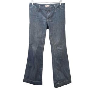 See Thru Soul Dark Vintage‎ Wash Flare Leg Jeans 28